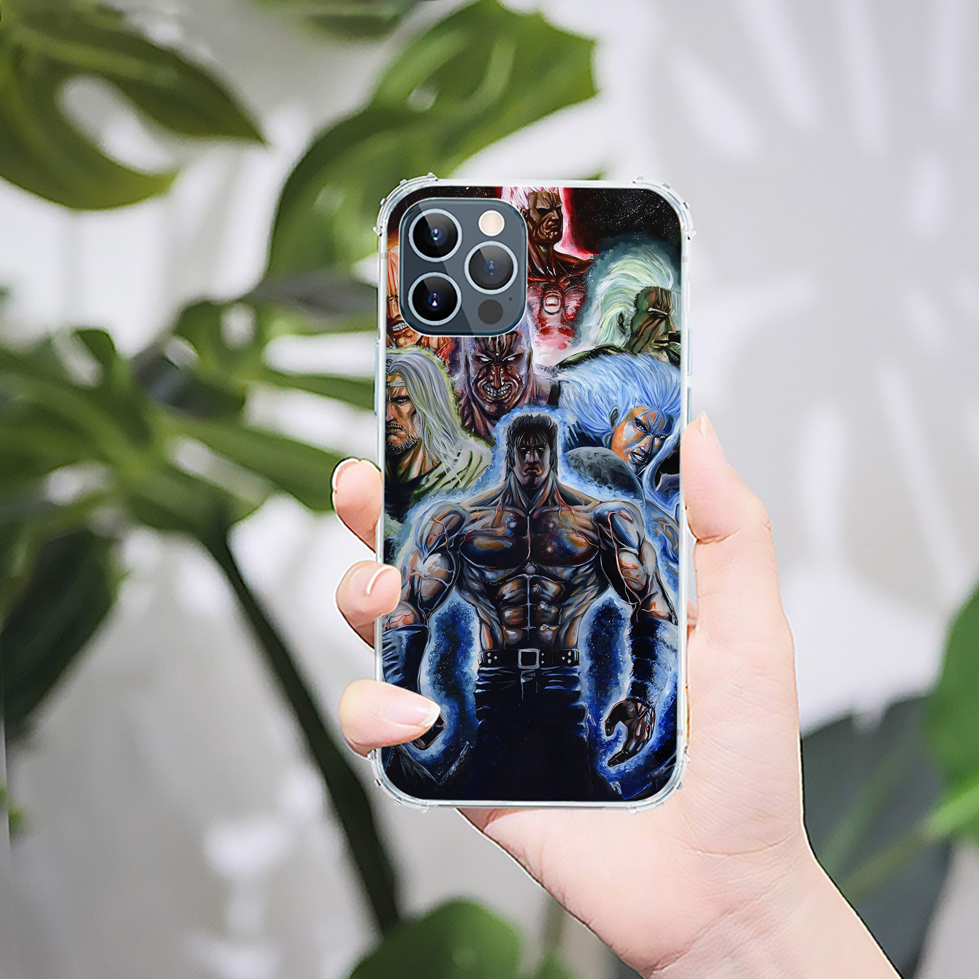 （画像用） 北斗の拳 Fist of the North Star 【iPhone 12シリーズ対応】透明スマホケース（クリアソフトケース）